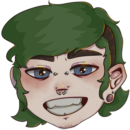 A cartoon icon of Jasper's head