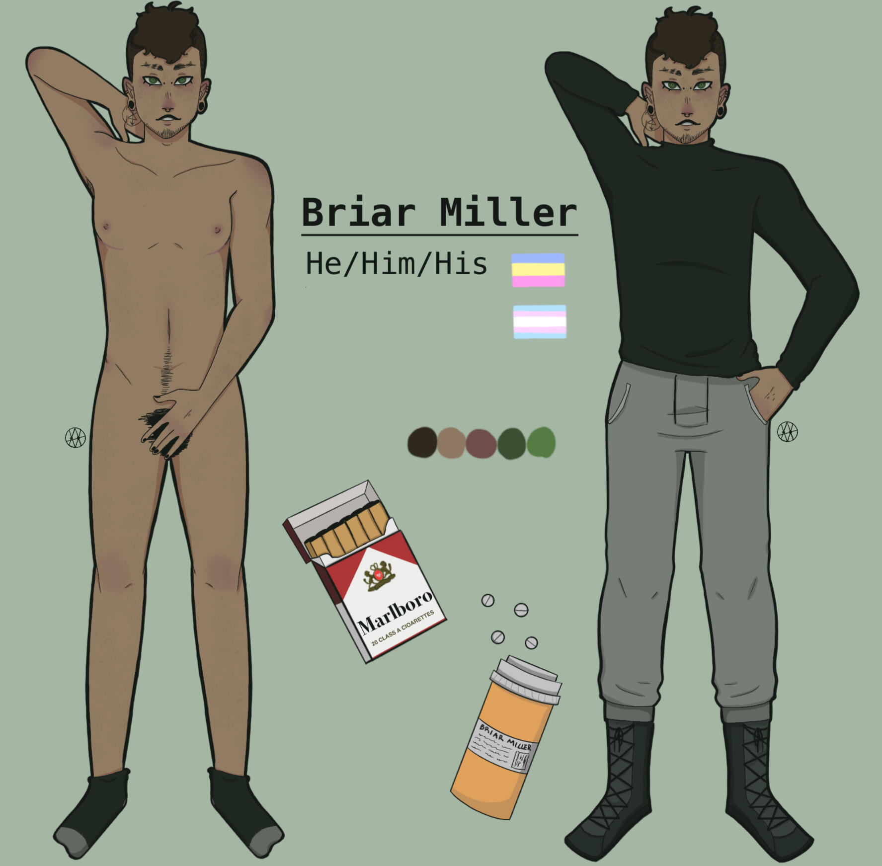 Drawings of a man